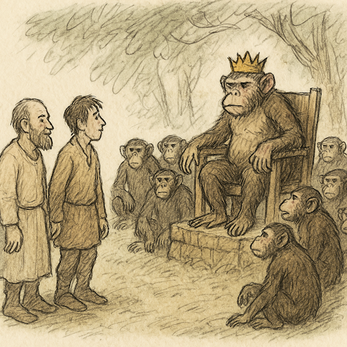 The Apes & The Two Travelers